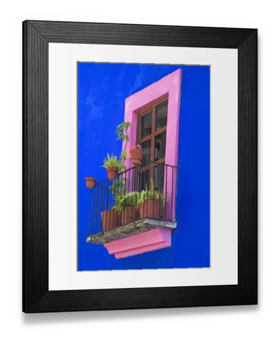 Framed Print : Colorful window on a building in the city of Puebla, Puebla, Mexico Framed Print : Colorful window on a building in the city of Puebla, Puebla, Mexico