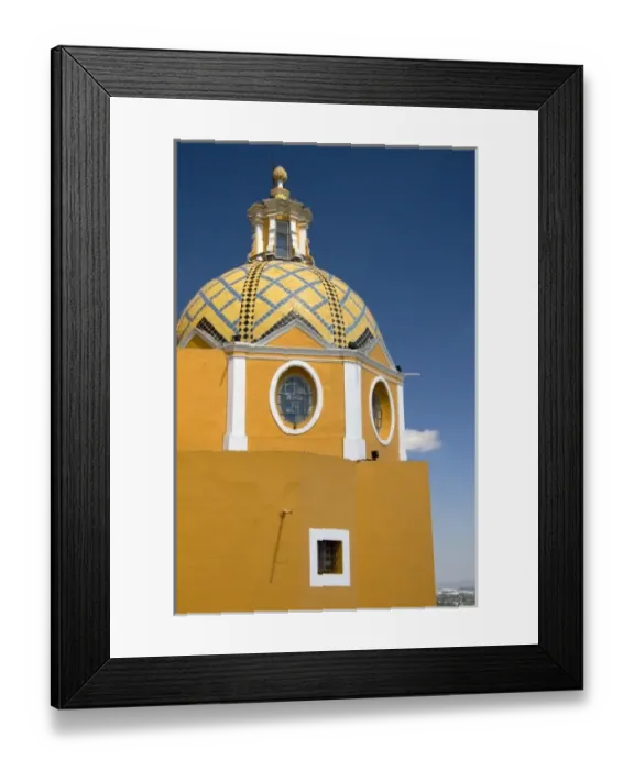 Framed Print : Iglesia de Nuestra Senora de los Remedios is a Mexican church located in Cholula, Puebla, Mexico Framed Print : Iglesia de Nuestra Senora de los Remedios is a Mexican church located in Cholula, Puebla, Mexico