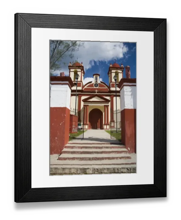 Framed Print : Mexico, Yucatan. Church on the main roadway leading from Merida to Celestun Framed Print : Mexico, Yucatan. Church on the main roadway leading from Merida to Celestun