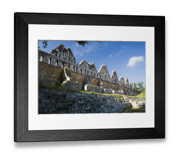 Framed Print : Mexico, Yucatan, Uxmal, a large pre-Columbian ruined city of the Mayan civilization Framed Print : Mexico, Yucatan, Uxmal, a large pre-Columbian ruined city of the Mayan civilization