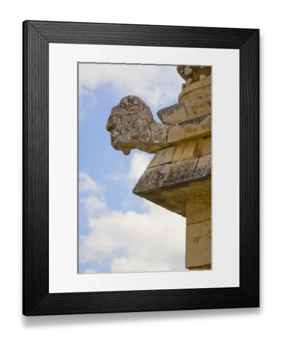 Framed Print : Mexico, Yucatan, Uxmal. Uxmal, a large pre-Columbian ruined city of the Mayan civilization