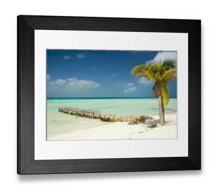 Framed Print : Mexico, Quintana Roo, Isla Mujeres. Isla Mujeres is the name of a small island, as well as the town