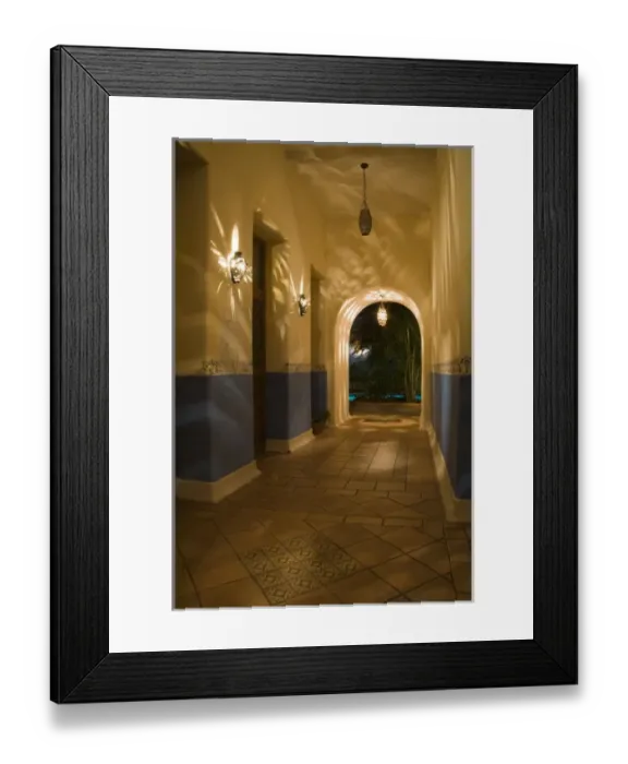 Framed Print : Mexico, Yucatan, Merida. Hallway at the Hotel MedioMundo in the town of Merida Framed Print : Mexico, Yucatan, Merida. Hallway at the Hotel MedioMundo in the town of Merida