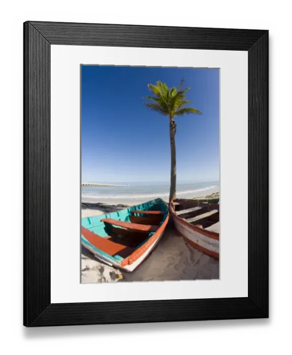 Framed Print : North America, Mexico, Yucatan, Progreso. The beach of Progreso with the 5 mile long Framed Print : North America, Mexico, Yucatan, Progreso. The beach of Progreso with the 5 mile long