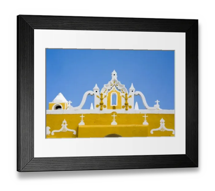Framed Print : Mexico, Yucatan, Izamal. The Franciscan Convent of San Antonio de Padua, built by Framed Print : Mexico, Yucatan, Izamal. The Franciscan Convent of San Antonio de Padua, built by