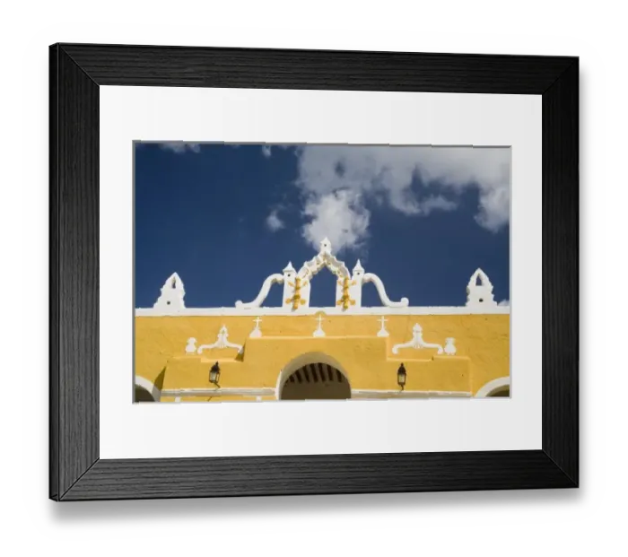Framed Print : Mexico, Yucatan, Izamal. The Franciscan Convent of San Antonio de Padua, built by Framed Print : Mexico, Yucatan, Izamal. The Franciscan Convent of San Antonio de Padua, built by