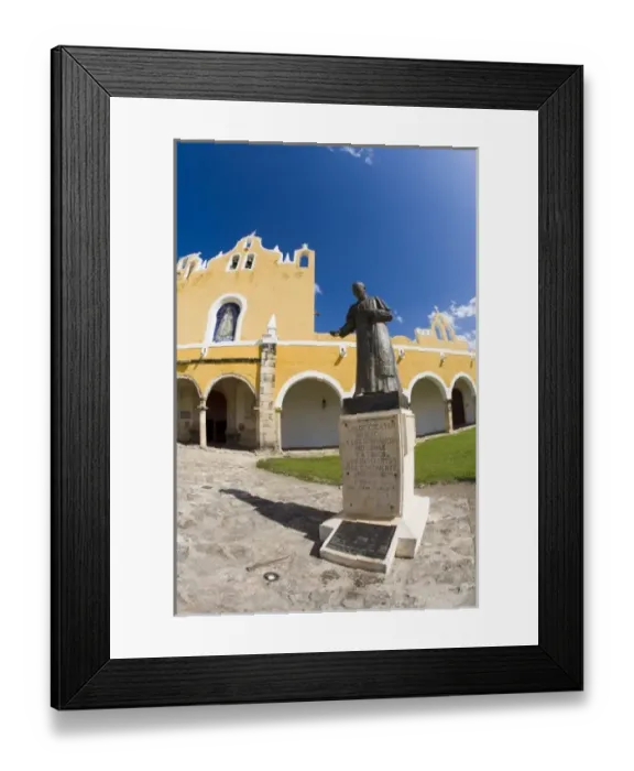 Framed Print : Mexico, Yucatan, Izamal. The Franciscan Convent of San Antonio de Padua, built by Framed Print : Mexico, Yucatan, Izamal. The Franciscan Convent of San Antonio de Padua, built by