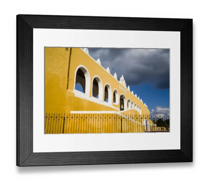 Framed Print : Mexico, Yucatan, Izamal. The Franciscan Convent of San Antonio de Padua, built by Framed Print : Mexico, Yucatan, Izamal. The Franciscan Convent of San Antonio de Padua, built by