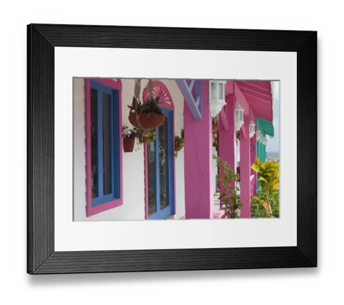 Framed Print : Mexico, Yucatan, Isla Mujeres (Island of Women), colorful shops