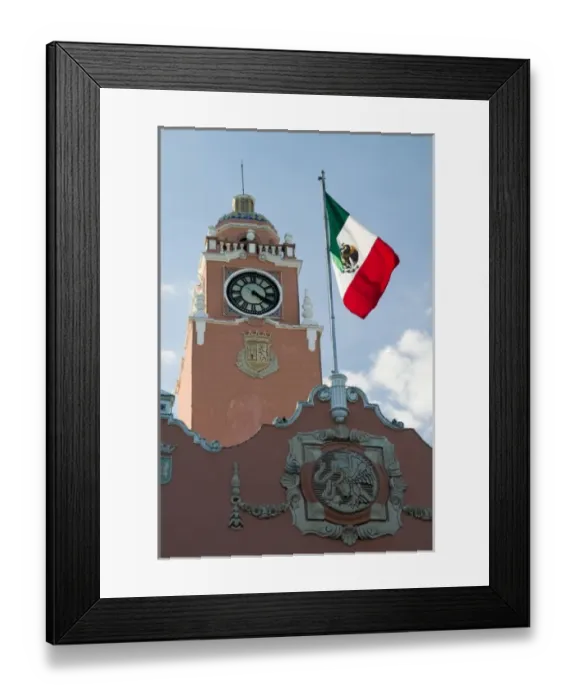 Framed Print : Mexico, Yucatan, Merida, Plaza Mayor (also known as Plaza Grande and Plaza de la Constitucion) Framed Print : Mexico, Yucatan, Merida, Plaza Mayor (also known as Plaza Grande and Plaza de la Constitucion)