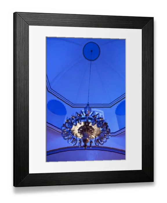 Framed Print : Mexico, Oaxaca Province, Ocotlan, Casa del Cultura Rodolfo Morales, glass chandelier Framed Print : Mexico, Oaxaca Province, Ocotlan, Casa del Cultura Rodolfo Morales, glass chandelier