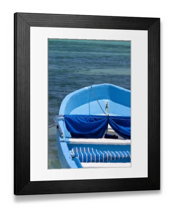 Framed Print : Acumal, Mexico, motor boat at the beach Framed Print : Acumal, Mexico, motor boat at the beach