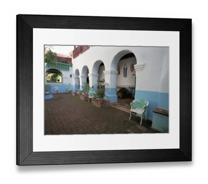 Framed Print : Mexico, Copper Canyon, Batopilas. Riverside Lodge, an upscale hotel situated in Batopilas Framed Print : Mexico, Copper Canyon, Batopilas. Riverside Lodge, an upscale hotel situated in Batopilas