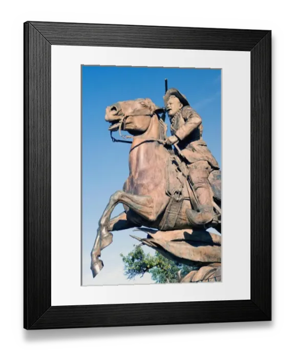 Framed Print : Mexico, Zacatecas. Statue of Francisco Pancho Villa (Doroteo Arango ArAambula) one Framed Print : Mexico, Zacatecas. Statue of Francisco Pancho Villa (Doroteo Arango ArAambula) one