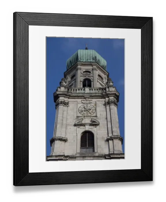 Framed Print : Germany, Bavaria, Passau. St. Stevens Cathedral, baroque exterior