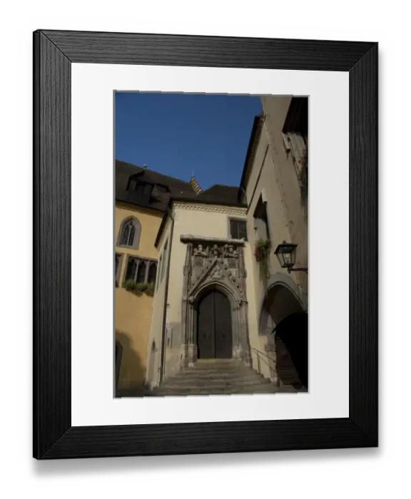 Framed Print : Germany, Bavaria, Regensburg. Historic Town Hall (c. 1350) Framed Print : Germany, Bavaria, Regensburg. Historic Town Hall (c. 1350)