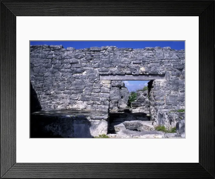 Framed Print : Central America, Mexico, Yucatan, Tulum. Ruins