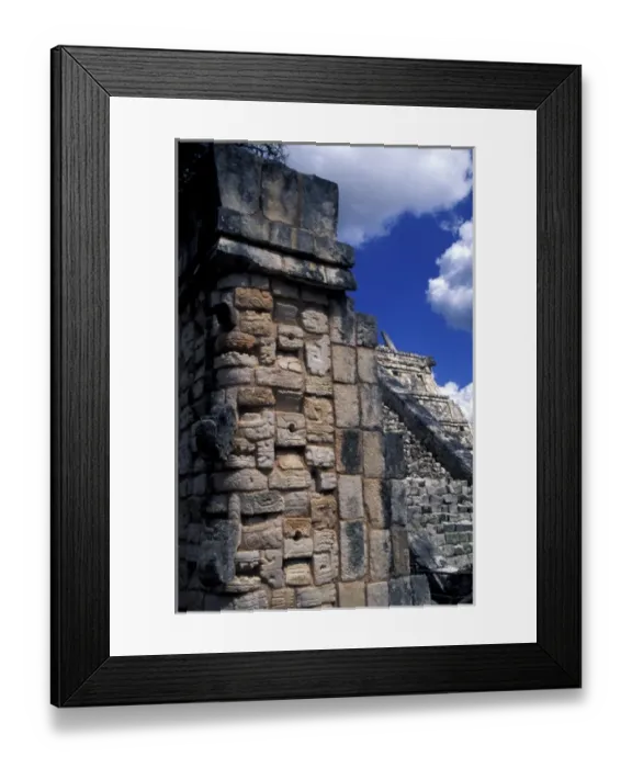 Framed Print : Central America, Mexico, Yucatan, Chitchen Itza. The Marketplace Framed Print : Central America, Mexico, Yucatan, Chitchen Itza. The Marketplace