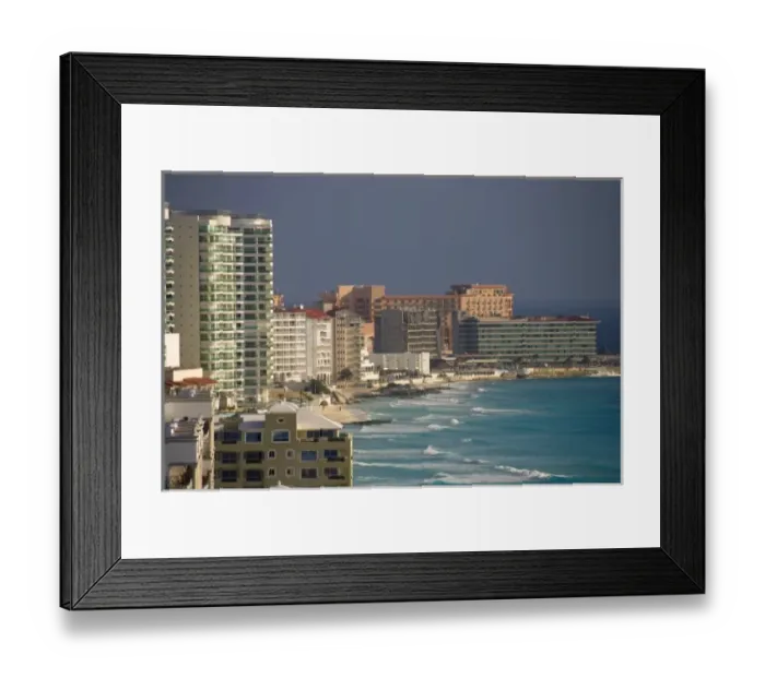 Framed Print : Mexico, Quintana Roo, Cancun, hotel zone on Isla Cancun, bordering the Caribbean Sea Framed Print : Mexico, Quintana Roo, Cancun, hotel zone on Isla Cancun, bordering the Caribbean Sea