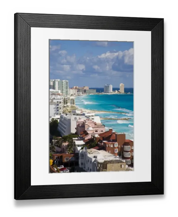 Framed Print : Mexico, Quintana Roo, Cancun, hotel zone on Isla Cancun, bordering the Caribbean Sea Framed Print : Mexico, Quintana Roo, Cancun, hotel zone on Isla Cancun, bordering the Caribbean Sea