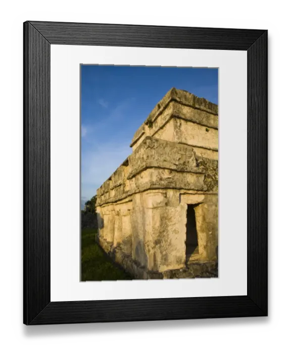 Framed Print : Mexico, Quintana Roo, near Cancun, Yucatan Peninsula, Temple of the Frescoes (Templo