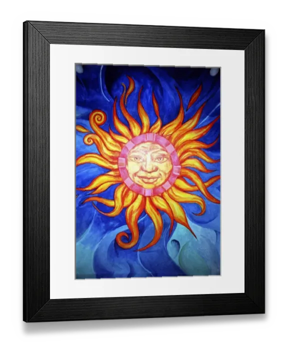 Framed Print : Mexico, Chiapas, Mural on Hotel Las Palmas in Tuxtla Gutierrez