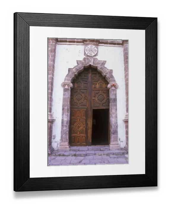 Framed Print : Mexico, Baja California Sur, San Ignacio, Mission San Ignacio Kadakaanman