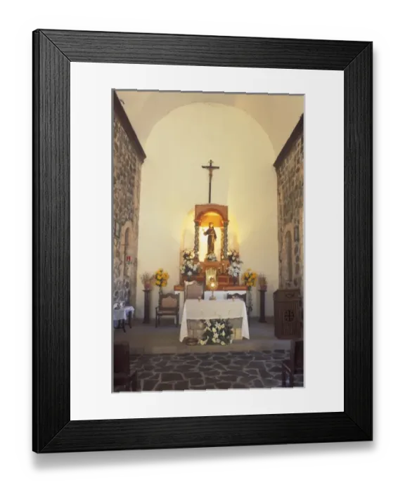 Framed Print : Mexico, Baja California Sur, Mulege, Mission Santa Rosalia de Mulege