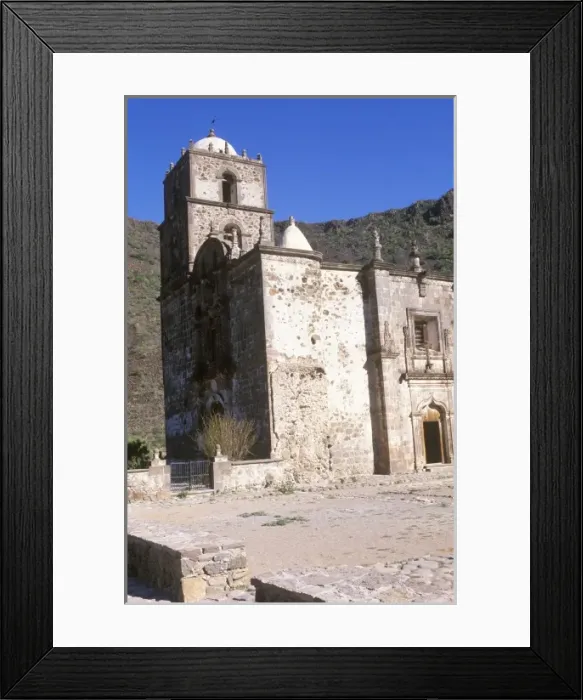 Framed Print : Mexico, Baja California Sur, San Javier, Mission San Javier de Vigge