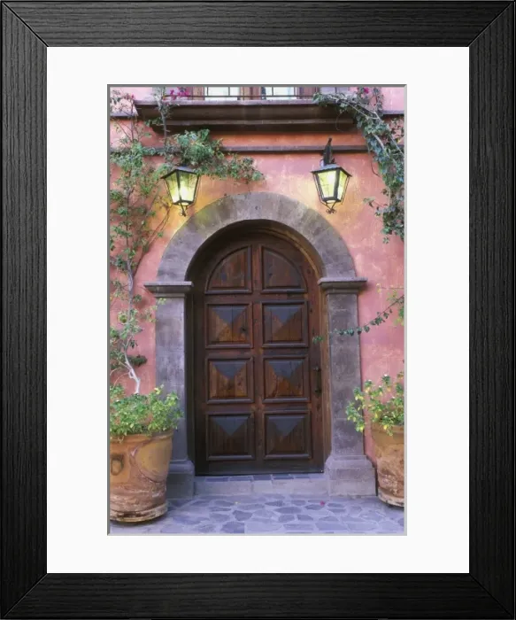 Framed Print : Mexico, Baja California Sur, Loreto, Mission Neustra Senora de Loreto, Posada De Framed Print : Mexico, Baja California Sur, Loreto, Mission Neustra Senora de Loreto, Posada De