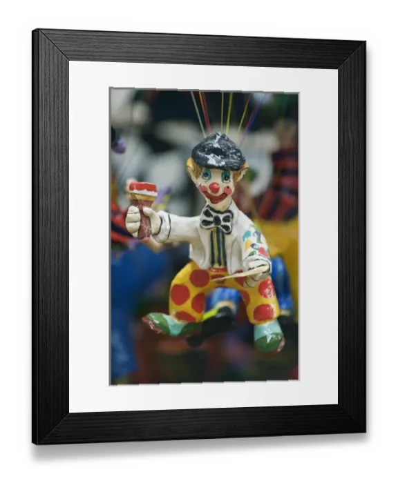 Framed Print : Mexico, Guanajuato, San Miguel de Allende, Souvenir Clown Pottery Framed Print : Mexico, Guanajuato, San Miguel de Allende, Souvenir Clown Pottery