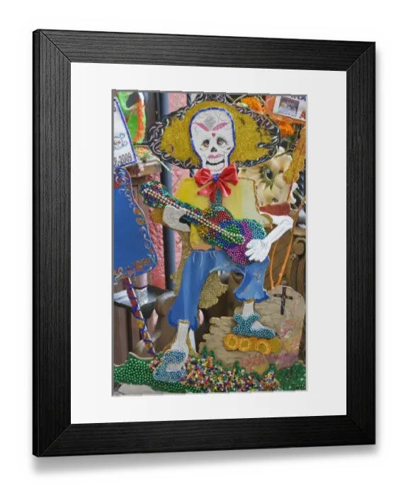 Framed Print : Mexico, Guanajuato, San Miguel de Allende, Day of the Dead Decoration Framed Print : Mexico, Guanajuato, San Miguel de Allende, Day of the Dead Decoration