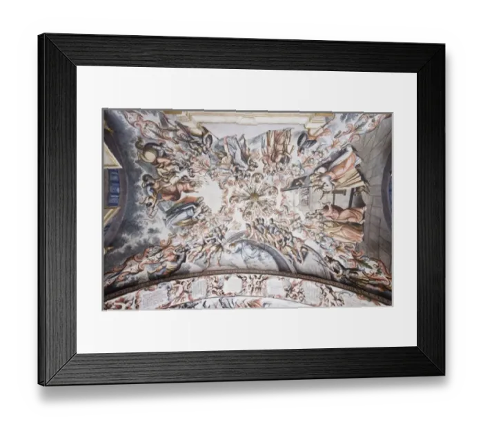 Framed Print : Mexico, Guanajuato, Atotonilco, Sanctuario de Atotonilco, Roof Mural Framed Print : Mexico, Guanajuato, Atotonilco, Sanctuario de Atotonilco, Roof Mural
