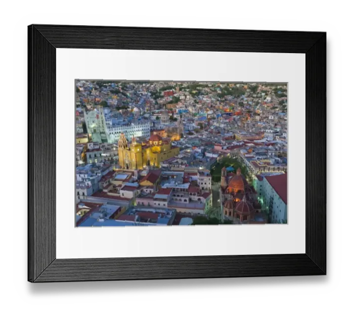 Framed Print : Mexico, Guanajuato, Guanajuato in Evening Light Framed Print : Mexico, Guanajuato, Guanajuato in Evening Light
