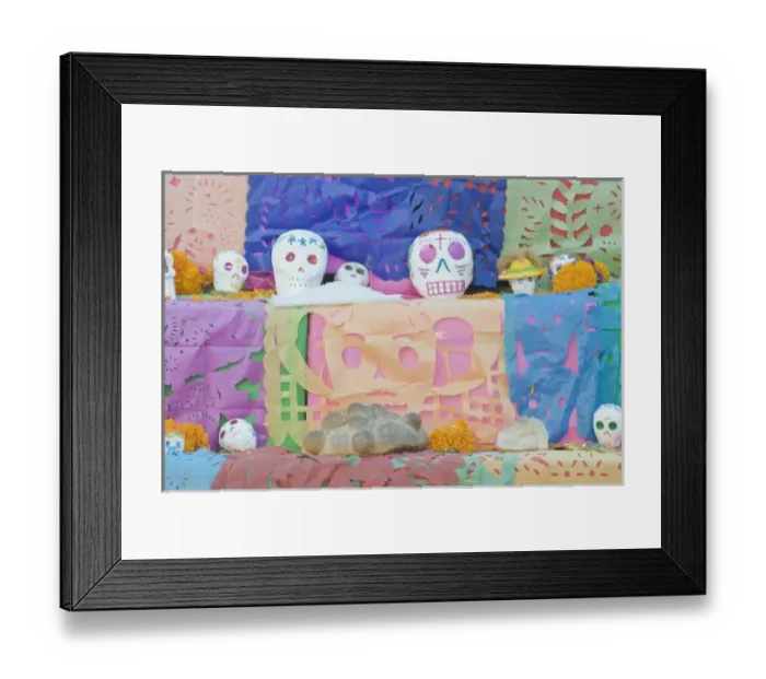 Framed Print : Mexico, Guanajuato, San Miguel de Allende, Day of the Dead Altar