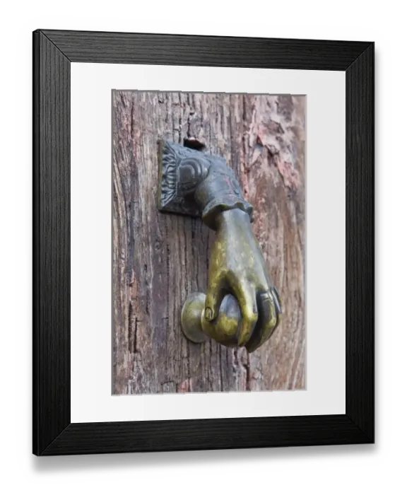 Framed Print : Mexico, Guanajuato, San Miguel de Allende, Door Knocker