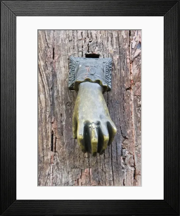 Framed Print : Mexico, Guanajuato, San Miguel de Allende, Door Knocker