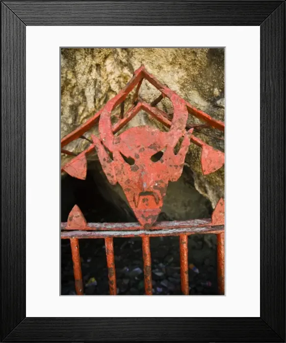Framed Print : Entrance to Cave at Icebox Hill, Mazatlan, Sinaloa State, Mexico
