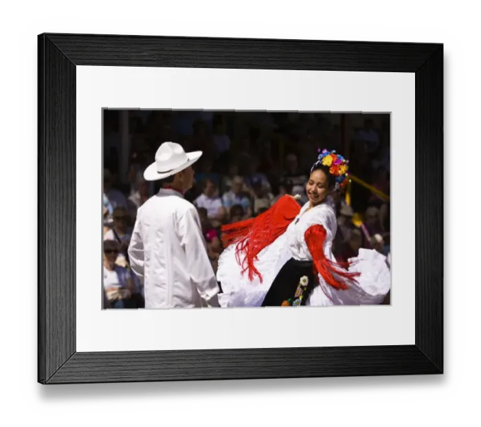 Framed Print : performers at Folkloric Show at Aztec Theater, Golden Zone, Mazatlan, Sinaloa State