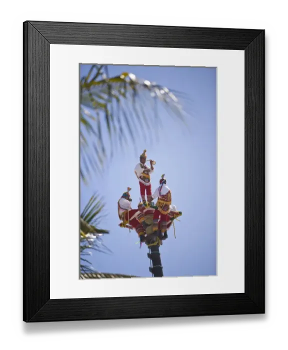 Framed Print : performers at Folkloric Show at Aztec Theater, Golden Zone, Mazatlan, Sinaloa State