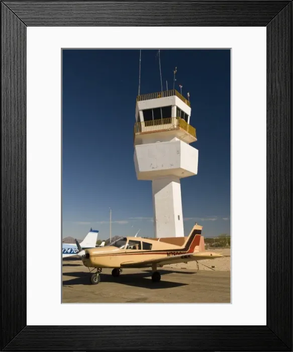 Framed Print : Mexico, Baja California, San Felipe. Control tower and single engine planes at airstip Framed Print : Mexico, Baja California, San Felipe. Control tower and single engine planes at airstip