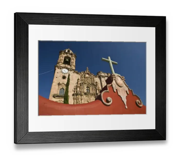 Framed Print : Mexico, Guanajuato State, Guanajuato. Templo de San Cayetano de la Valenciana Church- (b Framed Print : Mexico, Guanajuato State, Guanajuato. Templo de San Cayetano de la Valenciana Church- (b