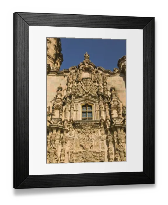 Framed Print : Mexico, Guanajuato State, Guanajuato. Templo de San Cayetano de la Valenciana Church- (b