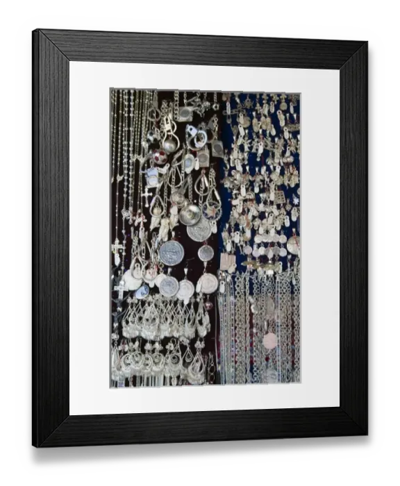 Framed Print : Mexico, Guanajuato State, Guanjuato. Silver Jewelry for sale by the famous Valenciana Framed Print : Mexico, Guanajuato State, Guanjuato. Silver Jewelry for sale by the famous Valenciana