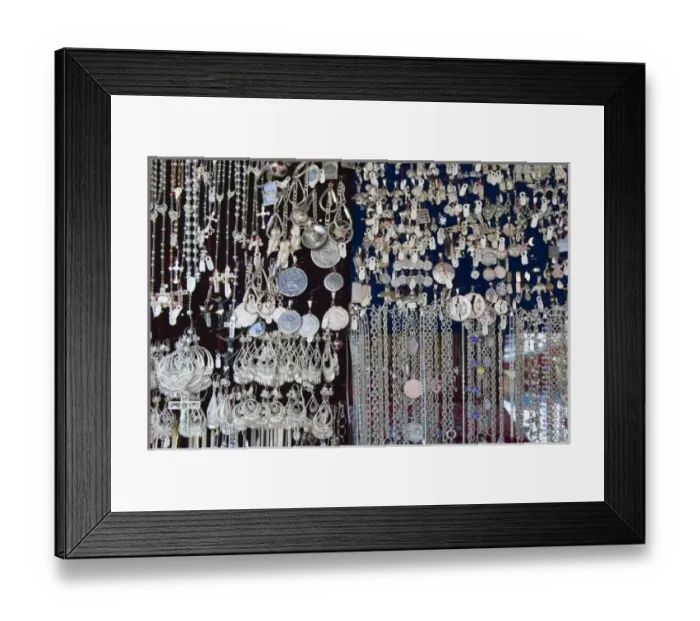 Framed Print : Mexico, Guanajuato State, Guanjuato. Silver Jewelry for sale by the famous Valenciana Framed Print : Mexico, Guanajuato State, Guanjuato. Silver Jewelry for sale by the famous Valenciana