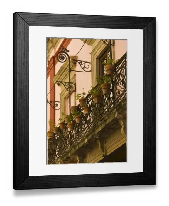 Framed Print : Mexico, Guanajuato State, Guanajuato. Buildings near the Jardin Union Park Framed Print : Mexico, Guanajuato State, Guanajuato. Buildings near the Jardin Union Park