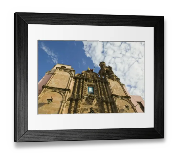 Framed Print : Mexico, Guanajuato State, Guanajuato. Iglesia de Pardo Church / Exterior / Sunset Framed Print : Mexico, Guanajuato State, Guanajuato. Iglesia de Pardo Church / Exterior / Sunset