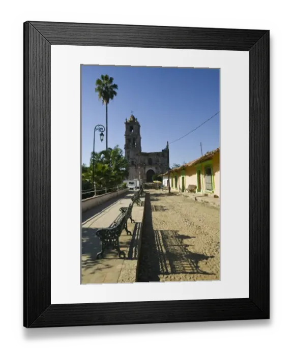 Framed Print : Mexico, Sinaloa State, Copala. View of the Town Square Framed Print : Mexico, Sinaloa State, Copala. View of the Town Square