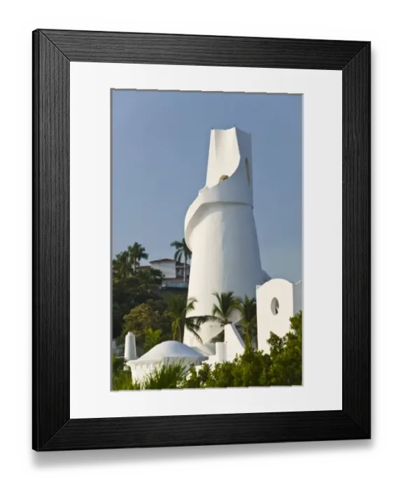 Framed Print : Mexico, Colima, Manzanillo. Brisas Las Hadas Resort  /  Water Tower
