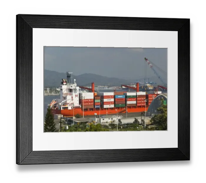 Framed Print : Mexico, Colima, Manzanillo. Manzanillo Container Cargo Port Framed Print : Mexico, Colima, Manzanillo. Manzanillo Container Cargo Port